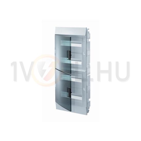 Kiselosztó PE/N-sínnel műanyag 3x 18M süllyesztett fehér IP41 átlátszó ajtó Mistral 41A18X32A ABB - 1SLM004101A1209