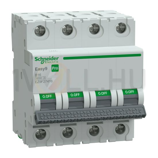 Kismegszakító 16A 4P B-jelleg 415V AC 6kA/60898 Easy9 Pro Schneider - EZ9F27416