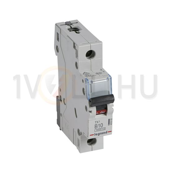 Kismegszakító 1P 10A B-jelleg 230V AC 6kA/60898 TX3 LEGRAND - 403355