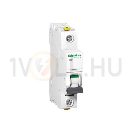 Kismegszakító 1P 1A B-jelleg 230V AC/DC 6kA/60898 50kA/60947 Acti9 iC60N Schneider - A9F03101