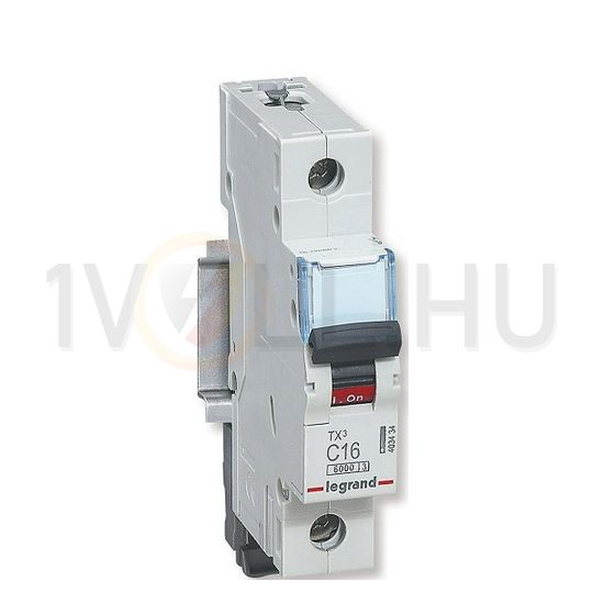 Kismegszakító 1P 4A C-jelleg 230V AC 6kA/60898 TX3 LEGRAND - 403429