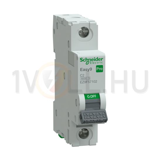Kismegszakító 2A 1P C-jelleg 240V AC 6kA/60898 Easy9 Pro Schneider - EZ9F57102