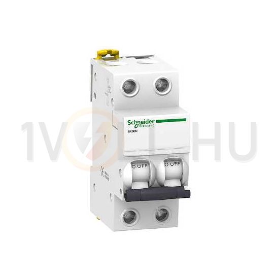 Kismegszakító 2P 16A C-jelleg 400V AC 6kA/60898 Acti9 iK60N Schneider - A9K24216