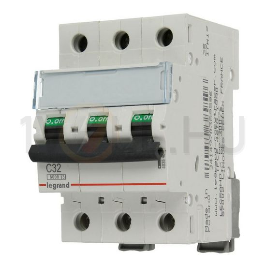 Kismegszakító 3P 32A C-jelleg 400V AC 6kA/60898 TX3 LEGRAND - 403548