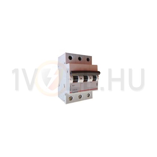Kismegszakító 3P 63A C-jelleg 400V AC 6kA/60898 6kA/60947 RX3 LEGRAND - 419241