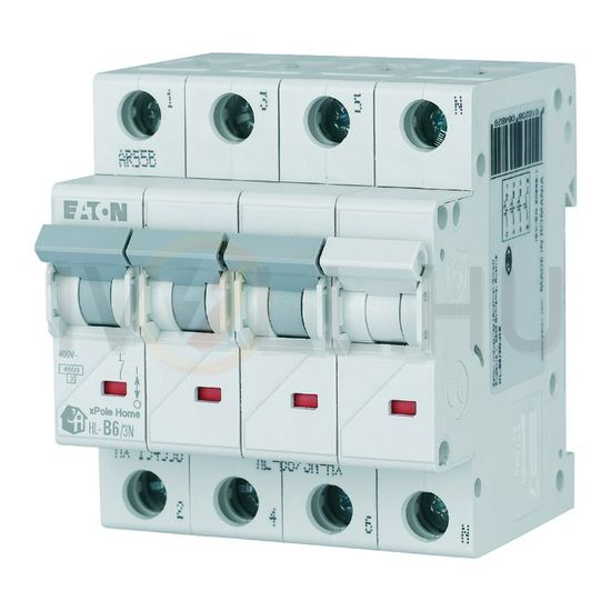 Kismegszakító 3P+N 16A C-jelleg 230V AC 4.5kA/60898 4M HL-C16/3N xPole Home EATON - 194811