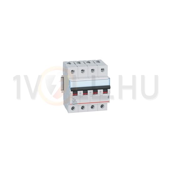 Kismegszakító 4P 16A C-jelleg 400V AC 6kA/60898 TX3 LEGRAND - 403562