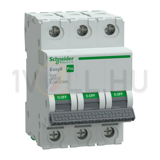 Kismegszakító 40A 3P B-jelleg 415V AC 6kA/60898 Easy9 Pro Schneider - EZ9F27340