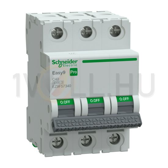 Kismegszakító 40A 3P C-jelleg 415V AC 6kA/60898 Easy9 Pro Schneider - EZ9F57340