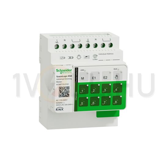 KNX dimmaktor master kalapsínre KNX 4M 20-700W 230V SpaceLogic Schneider - MTN6710-0102