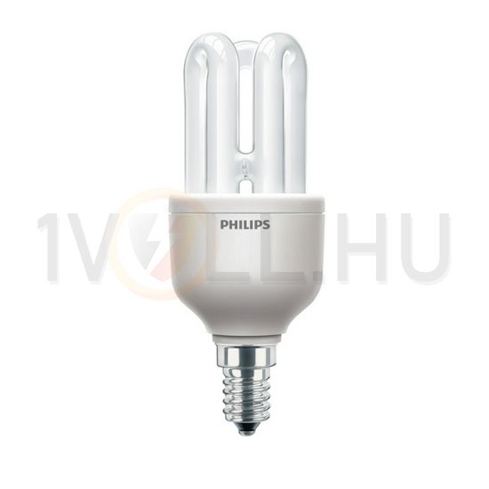 Kompakt fénycső E14 8W- egyenes 230-240V 380lm 2700K 8000h A-en.o. SmallEconomy Philips - 929689330109