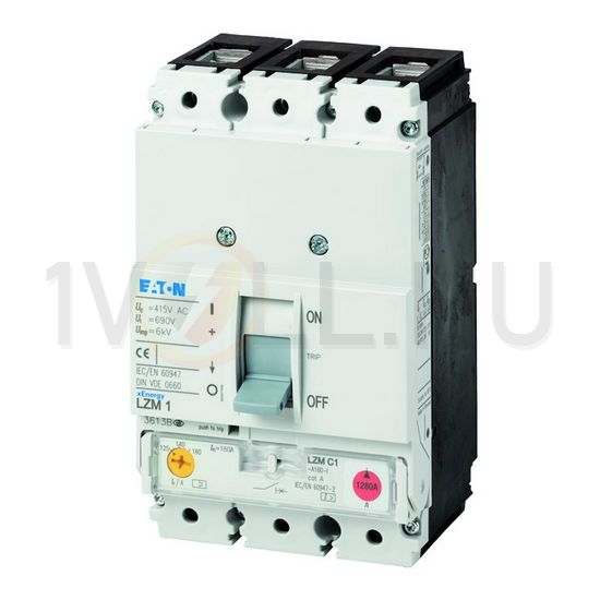 Kompakt megszakító berendezés/kábelvédő 3P fix 40A 32-40A-hő 36kA 690V LZMC1-A40-I EATON - 111891