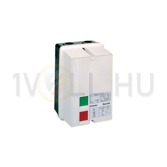 Komplett motorindító tokozott direkt 16,5-20A-hő 11kW/400VAC-3 380-400V50Hz IP54 DTMn-K11 Ganz KK - 441-0122-450
