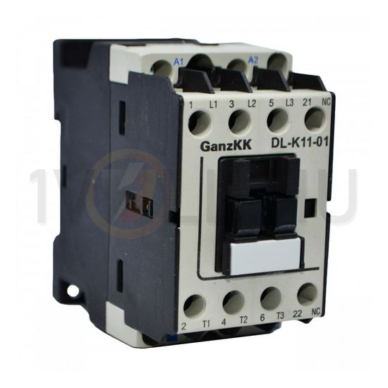 Kontaktor (mágnesk) 11kW/400VAC-3 3Z 230V50Hz 1ny csavaros 32A/AC-1/400V DIL-K11-01 Ganz KK - 410-0002-350-DL