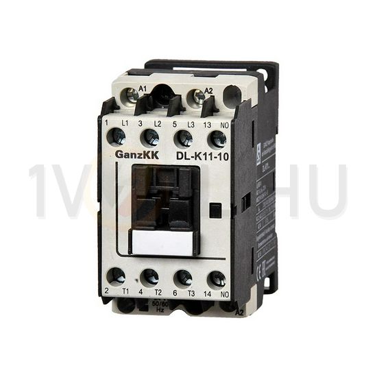 Kontaktor (mágnesk) 11kW/400VAC-3 3Z 24V50Hz 1z csavaros 32A/AC-1/400V DIL-K11-10 Ganz KK - 400-0002-010-DL
