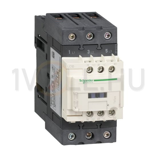 Kontaktor (mágnesk) 22kW/400VAC-3 3-Z 24VAC 1-z 1-ny rugószorításos TeSys LC1D Schneider - LC1D50AB5