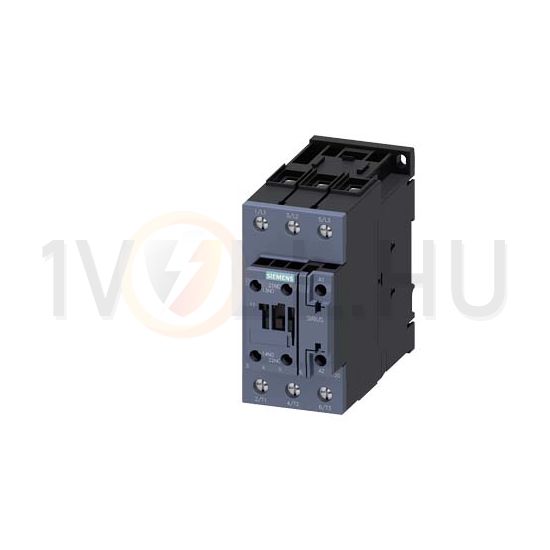 Kontaktor (mágnesk) 30kW/400VAC-3 3Z 230V50Hz 1z 1ny csavaros 80A/AC-1/400V SIRIUS SIEMENS - 3RT2037-1AP00