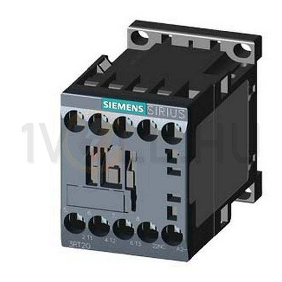 Kontaktor (mágnesk) 4kW/400VAC-3 3Z 24VDC 1ny csavaros 22A/AC-1/400V SIRIUS SIEMENS - 3RT2016-1BB42