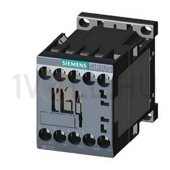 Kontaktor (mágnesk) 4kW/400VAC-3 3Z 24VDC 1z csavaros 22A/AC-1/400V SIRIUS SIEMENS - 3RT2016-1BB41