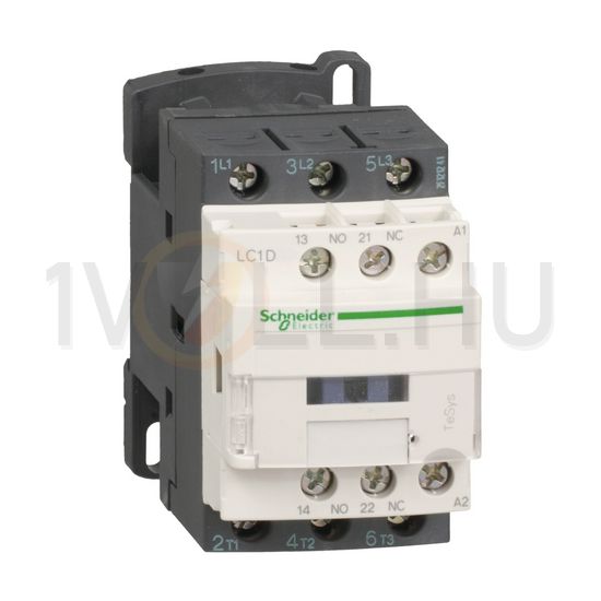 Kontaktor (mágnesk) 5.5kW/400VAC-3 3-Z 230VAC 1-z 1-ny csavaros TeSys LC1D Schneider - LC1D12P5