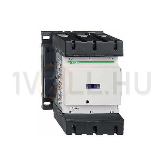 Kontaktor (mágnesk) 75kW/400VAC-3 3-Z 230VAC 1-z 1-ny csavaros TeSys LC1-D Schneider - LC1D150P7