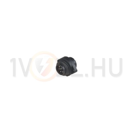 Köralakú ipari csatlakozó apa beépíthető 6-pólusú csapos 10A 250V egyenes IP67 CA6 GS HIRSCHMANN - 932326-100