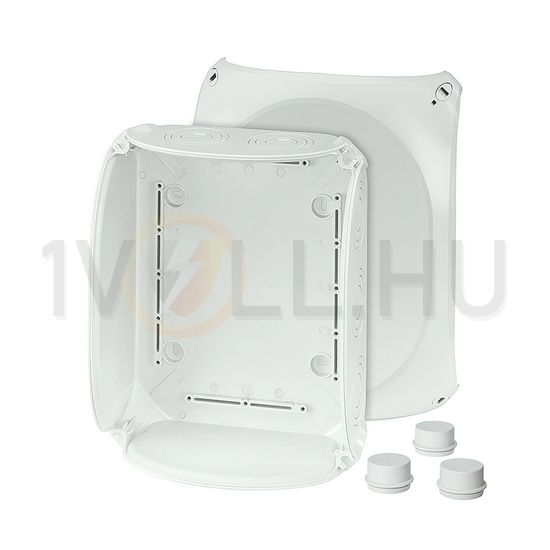 Kötődoboz falonkívüli 205mmx 255mmx 112mm szürke műanyag IP66 12 DK 2500 GZ Hensel - 62000161