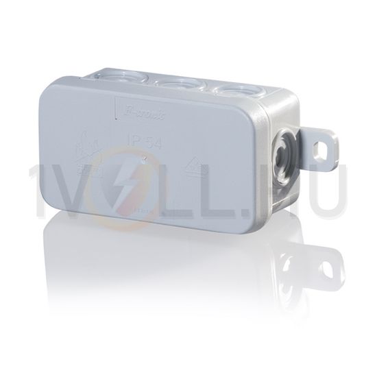 Kötődoboz falonkívüli 44mmx 85mmx 40mm szürke műanyag IP54 12 kábel/cső E126 F-TRONIC - 7340141