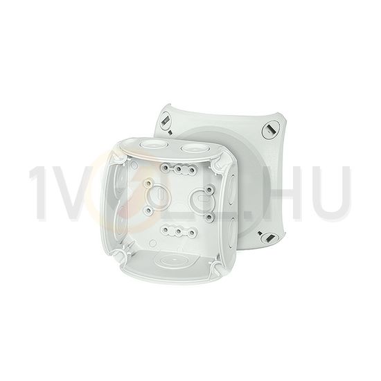 Kötődoboz falonkívüli 93mmx 93mmx 62mm szürke műanyag IP66 8 DK 0200 GZ Hensel - 62000147