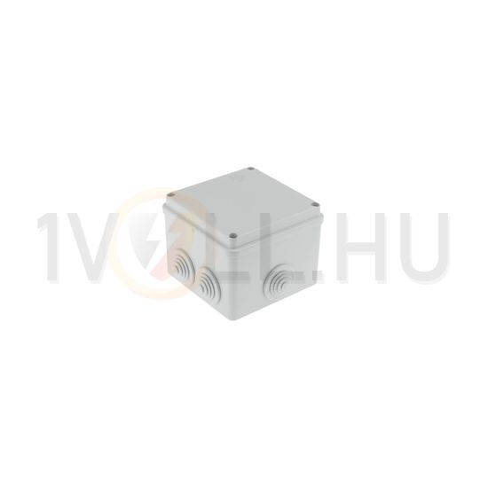 Kötődoboz falonkívüli műanyag 100mm x 100mm 80mm szürke teli fedél-fedél IP55 System Pro E ABB - M008210000