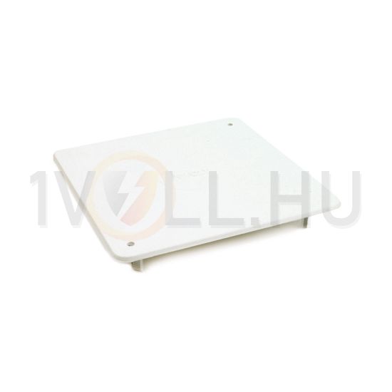 Kötődoboz fedél (MÜDK) négyzetes csavaros fehér műanyag 150mm x 150mm AK/RD 150 Dietzel - 000737