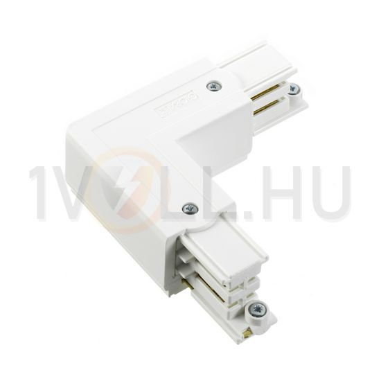L-kanyarelem 3F világítási sínhez 16A bal 230-400V 3F falonkívüli fehér alumínium XTS 34-3 LIVAL - 19170343