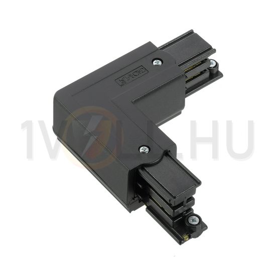 L-kanyarelem 3F világítási sínhez 16A bal 230-400V 3F falonkívüli fekete alumínium XTS 34-2 LIVAL - 19170342