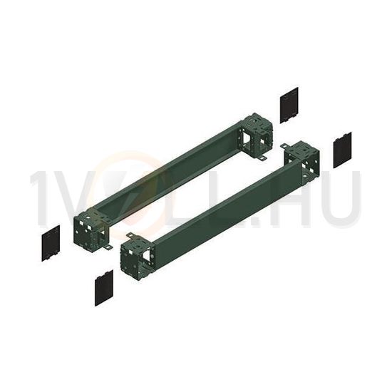 Lábazat első+hátsó elemek acél szürke 100mm-ma 1000mm-sz 1000mm-mé Spacial Schneider - NSYSPF10100