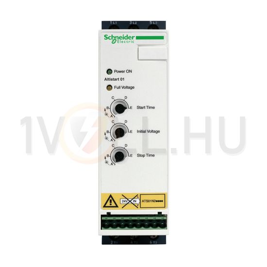 Lágyindító 380-415V 7.5kW/400Vszabvány kapcsolás 22A Altistart 01 Schneider - ATS01N222QN