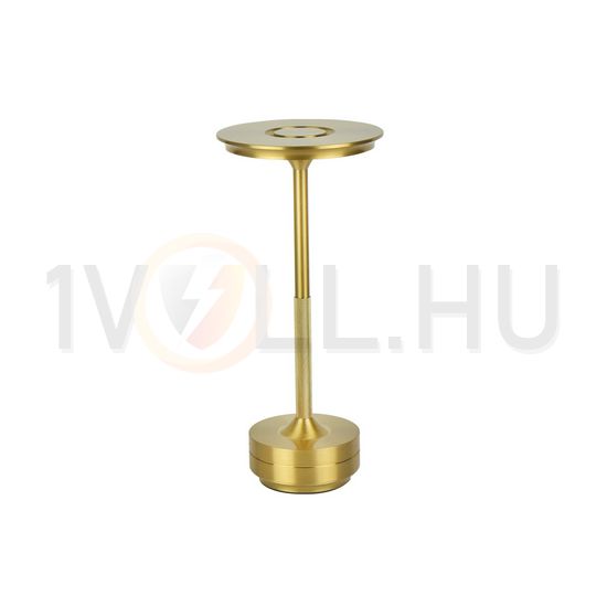 LED asztali lámpatest arany 3CCT DIM 2x3,7V/2Ah/Li-ion/8h-akku IP54 1x 2,5W DC Camelia LED line - 204461