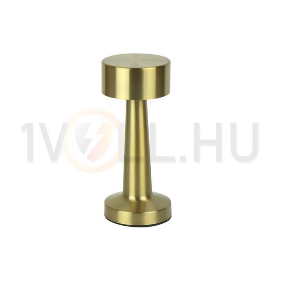 LED asztali lámpatest arany 3CCT DIM 3,7V/2Ah/Li-ion/8h-akku IP54 1x 1W 3,7V DC Riwia LED line - 204492