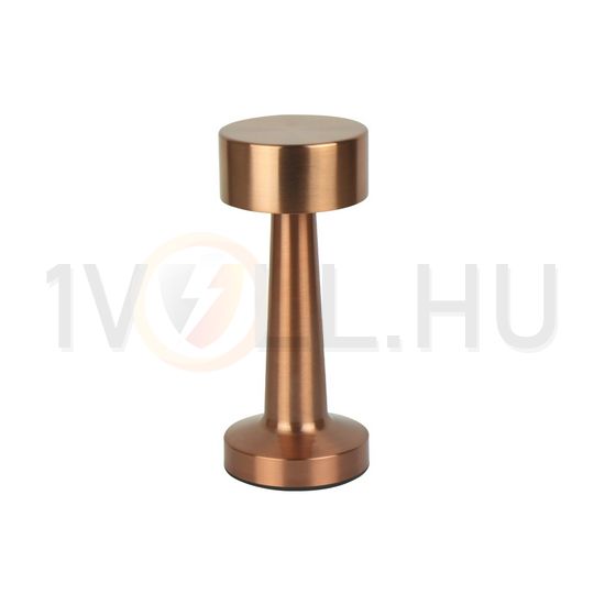 LED asztali lámpatest rózsa-arany 3CCT DIM 3,7V/2Ah/Li-ion/8h-akku IP54 1x 1W 3,7V DC Riwia LED line - 204485