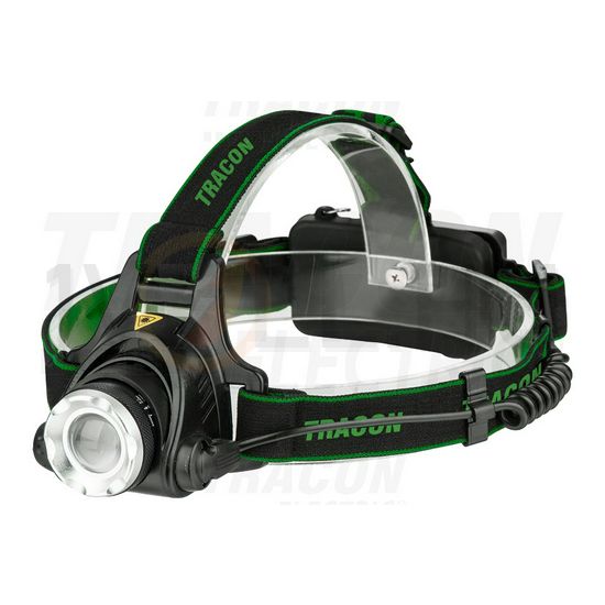 LED fejlámpa 5W tölthető Li-ion 1,5Ah 500lm fókuszállítós műanyag 1x TRACON - HL500B