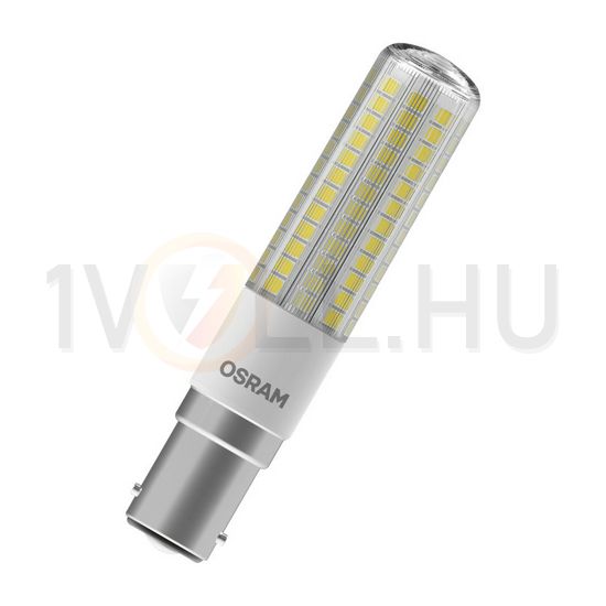 LED lámpa T18 egyfejű cső 6,3W- 60W B15d 806lm 827 220-240V AC 15000h 320° LEDSPCTSLIM OSRAM - 4058075272026