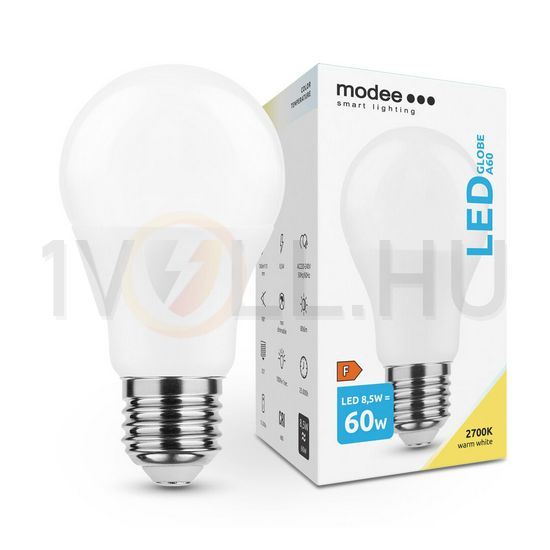 LED lámpa A60 körte A 8,5W- 60W E27 806lm 827 220-240V AC 25000h 270° 2700K Modee - ML-G2700K8,5WE27