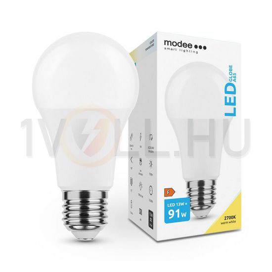 LED lámpa A65 körte A 13W- 91W E27 1350lm 827 220-240V AC 25000h 270° 2700K Modee - ML-G2700K13WE27