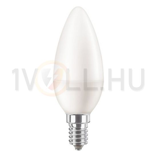 LED lámpa B38 gyertya 7W- 60W E14 806lm 827 220-240V AC 15000h 2700K CorePro LEDcandle Philips - 929002972502