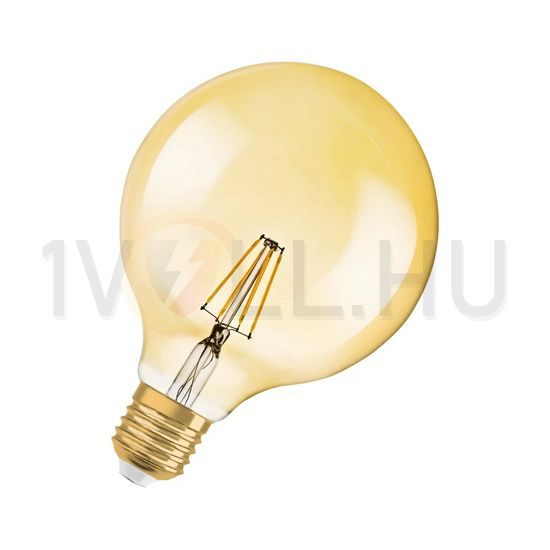 LED lámpa G124 gömb 4W- 35W E27 410lm 2500 220-240V AC 15000h 300° 2500K 1906LEDGLOBE LEDVANCE - 4099854091179