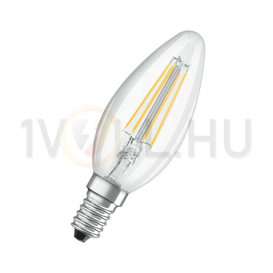 LED lámpa B35 gyertya filament 4W- 40W E14 470lm 827 220-240V AC 10000h 300° LVCLB40 LEDVANCE - 4058075438637