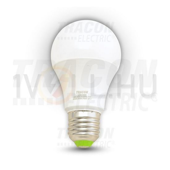 LED lámpa gömb 10W 75W 230V AC E27 820lm 840 250° 25000h A+-en.o. 4000K TRACON - LA6010NW