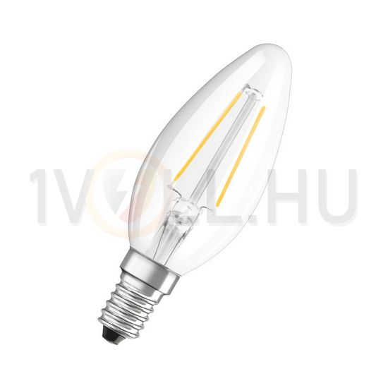 LED lámpa B35 gyertya 2,2W- 25W E14 250lm 827 220-240V AC 15000h 300° 2700K LPPRFCLB25 LEDVANCE - 4058075287648