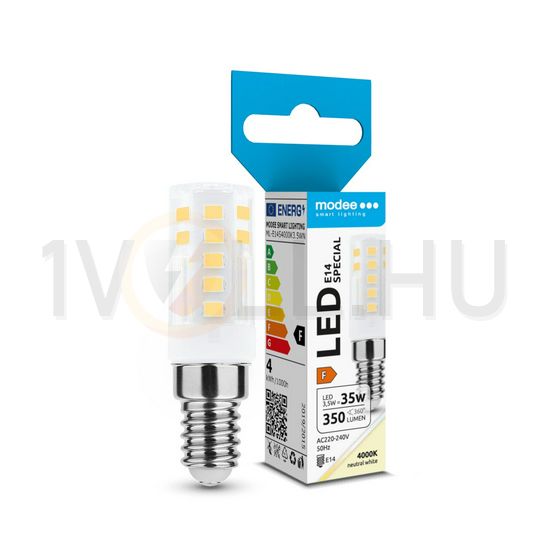 LED lámpa kerámia T16 egyfejű cső 3,5W- 35W E14 350lm 840 220-240V AC 25000h 360° 4000K Modee - ML-E14S4000K3.5WN
