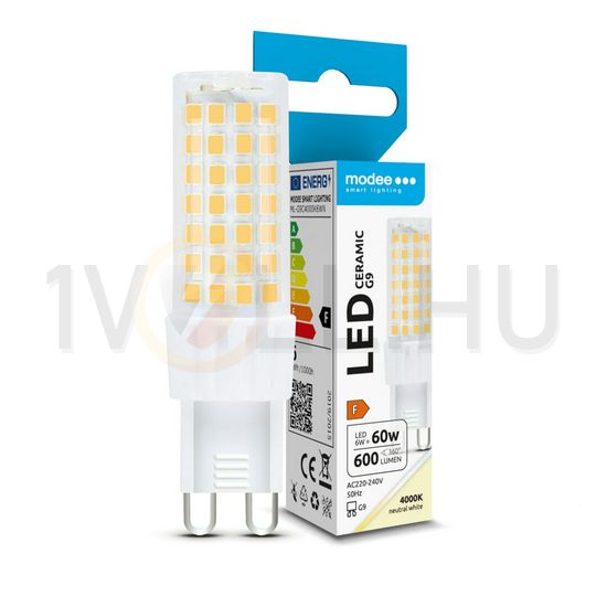 LED lámpa kerámia T21 6W- 60W G9 600lm 840 220-240V AC 25000h 360° 4000K Modee - ML-G9C4000K6WN