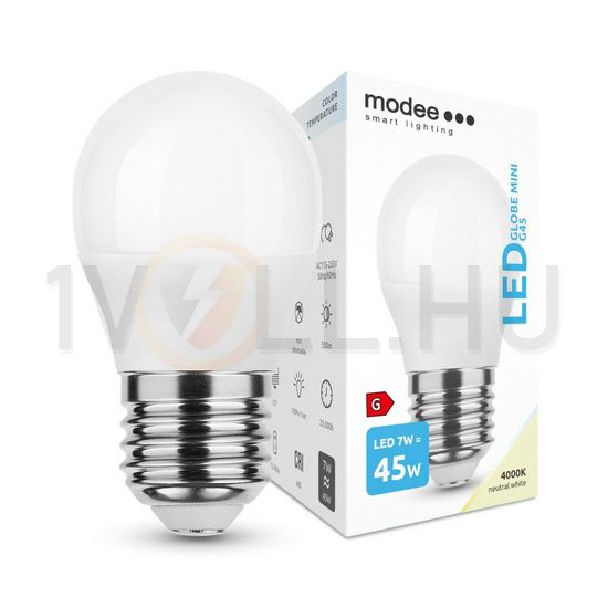 LED lámpa kisgömb P47 7W- 45W E27 700lm 840 220-240V AC 25000h 180° 4000K Modee - ML-G454000K7WE27